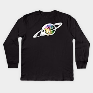 SPACED OUT- OVER THE RAINBOW Kids Long Sleeve T-Shirt